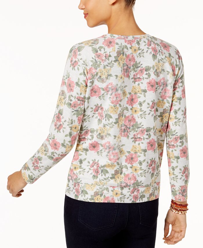 Style & Co Petite Printed Sweatshirt, Created for Macy's - Macy's