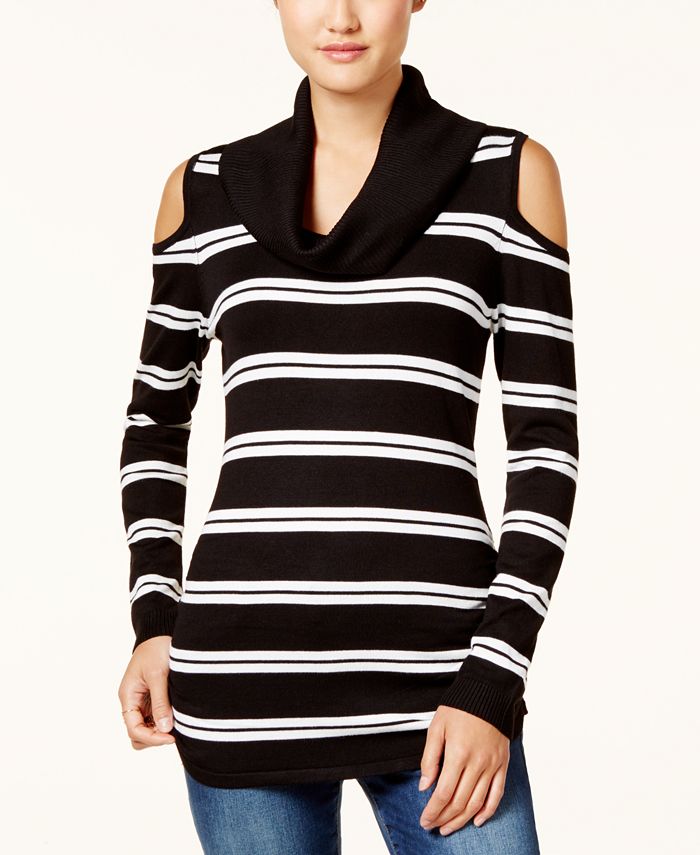 Hooked Up by IOT Juniors Cowl Neck Cold Shoulder Sweater Macy s