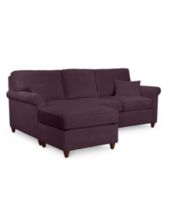Purple 81 90 Inches Sectional Sofas Couches Macy S