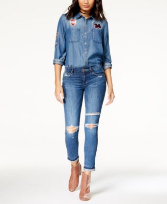 Joe's Jeans - Ripped Skinny Ankle Jeans