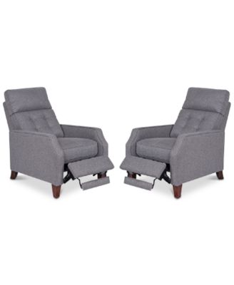 Furniture - Elora Push Back Recliner, Set of 2