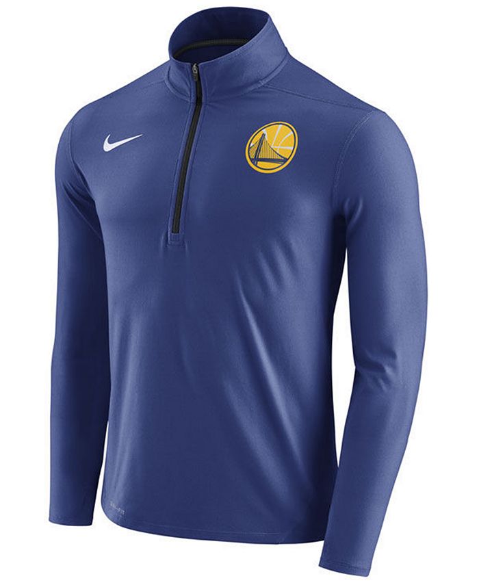 Nike Men's Golden State Warriors Half-Zip Element Long Sleeve T-Shirt ...