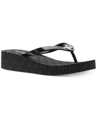 black michael kors slippers