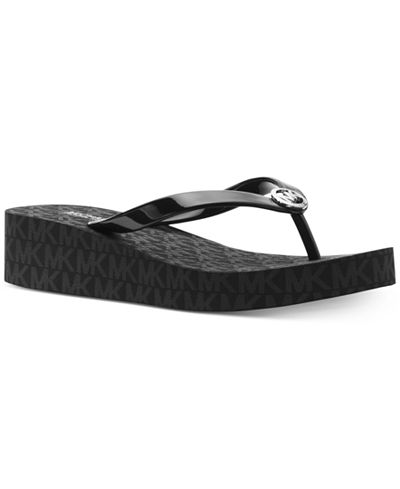michael kors bedford platform flip flops