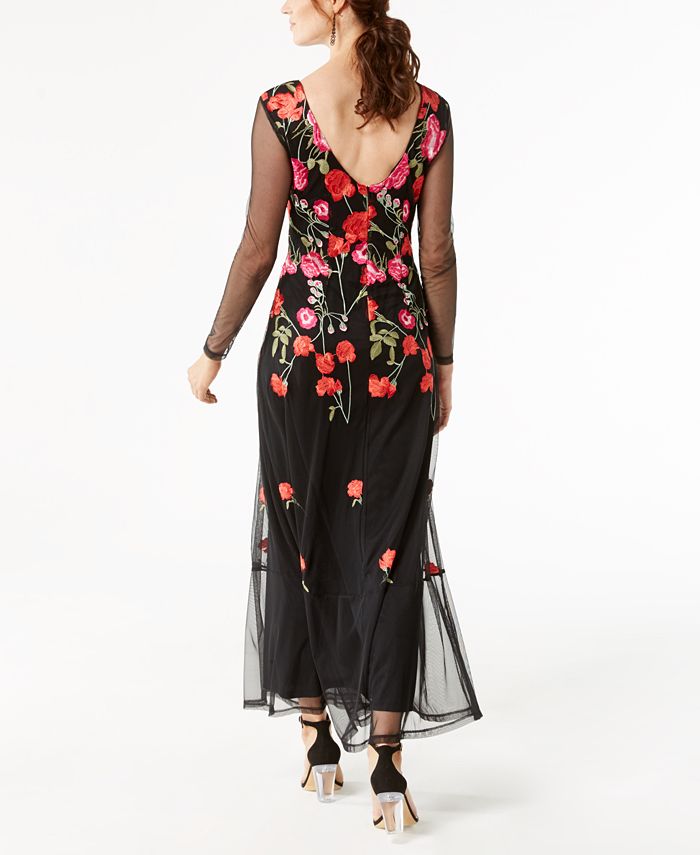 INC International Concepts I.N.C. Petite Embroidered Maxi Dress