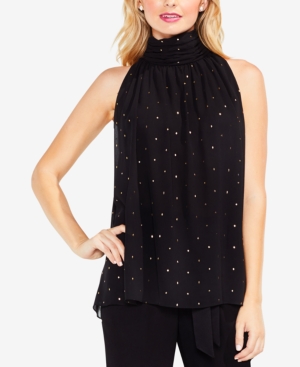 UPC 039374195418 product image for Vince Camuto Gilded-Print Top | upcitemdb.com
