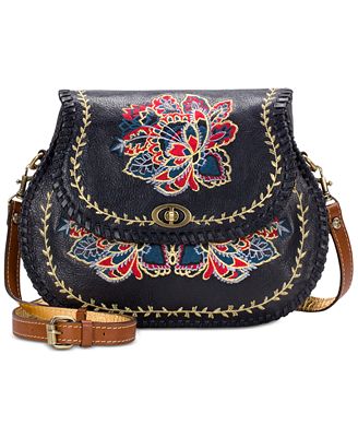 Patricia Nash Provencal Escape Embroidery Arezzo Medium Saddle Bag - Handbags & Accessories - Macy&#39;s