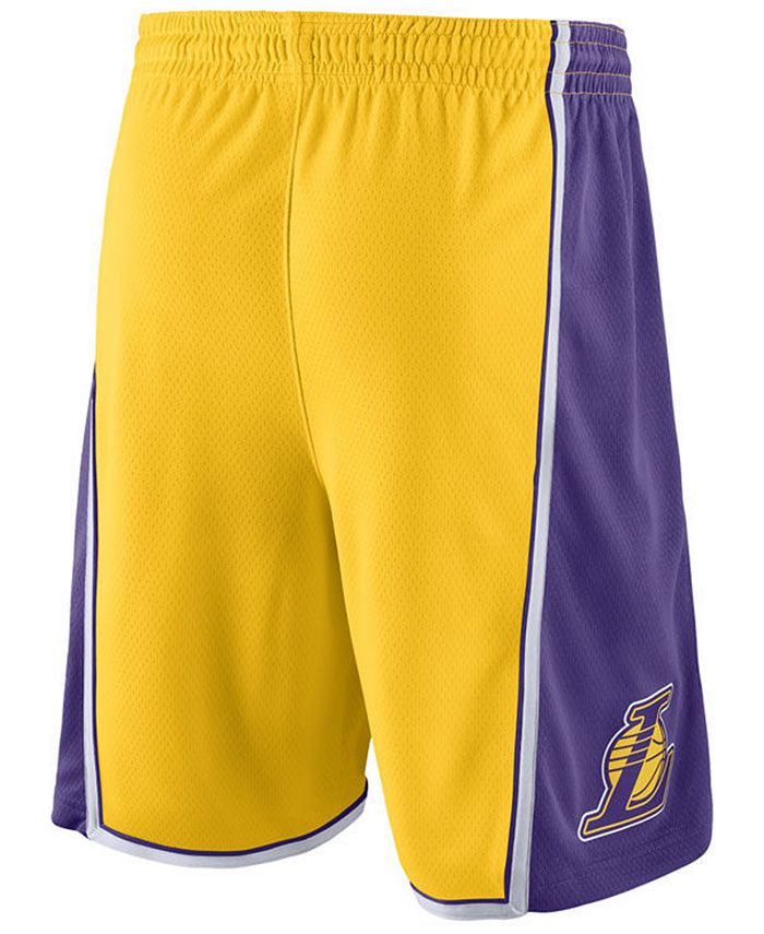 Nike Men's Los Angeles Lakers Icon Swingman Shorts - Macy's