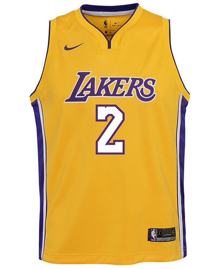 Nike Lonzo Ball Los Angeles Lakers Icon Swingman Jersey, Big Boys (8-20 ...