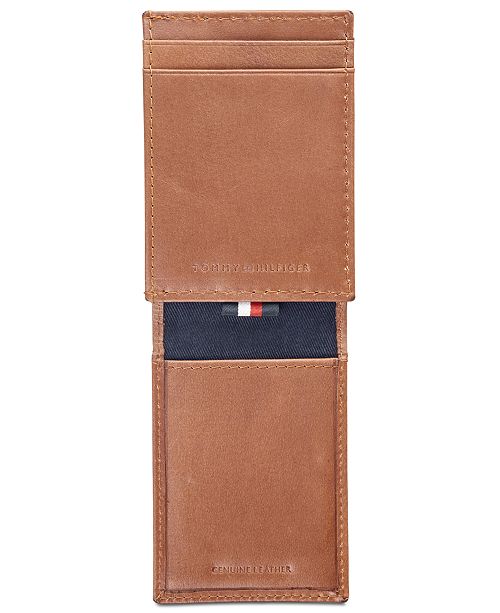 Tommy Hilfiger Men's Virgil Embossed Leather Wallet & Reviews