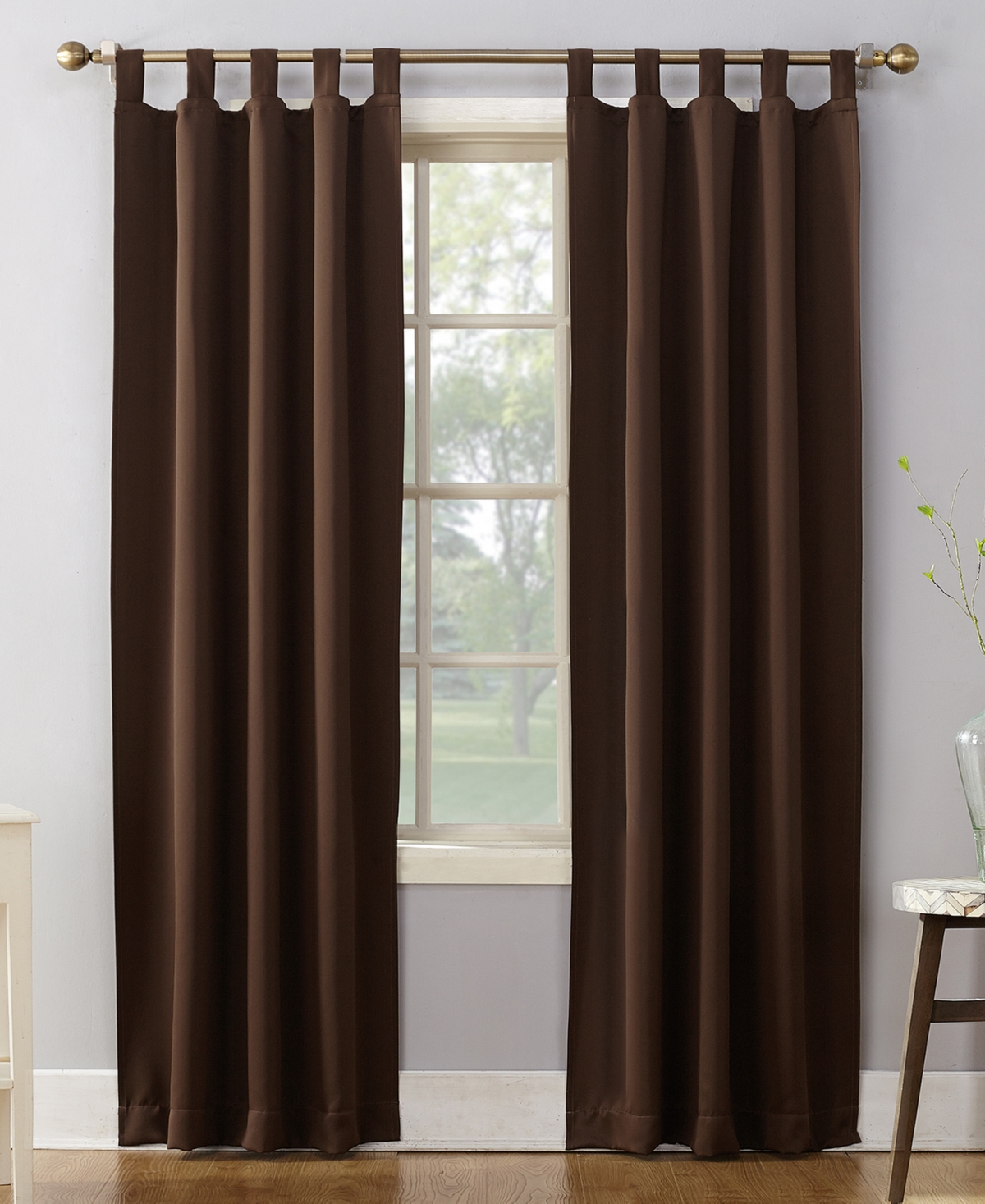 Sun Zero Preston Energy Saving Blackout Tab Top Curtain Panel