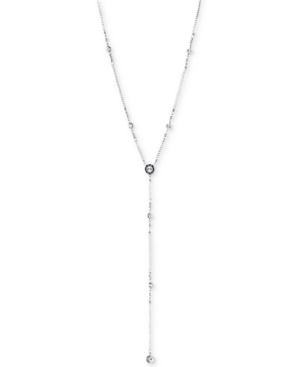 Dkny Logo Crystal Station Y-Necklace Created for Macy's