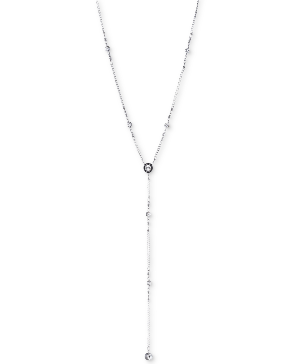 Logo Crystal Station Y-Necklace - Irh/cry