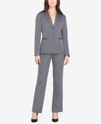 Tahari ASL Herringbone Pantsuit - Macy's