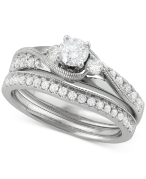 image of Diamond Bridal Set (7/8 ct. t.w.) in 14k White Gold