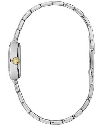 Caravelle - Women's Two-Tone Stainless Steel Bracelet Watch 18x24mm