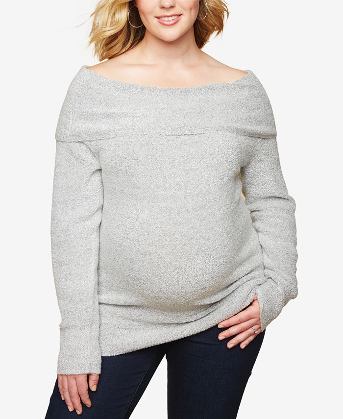 Motherhood Maternity Plus Size CowlNeck Sweater Macy's
