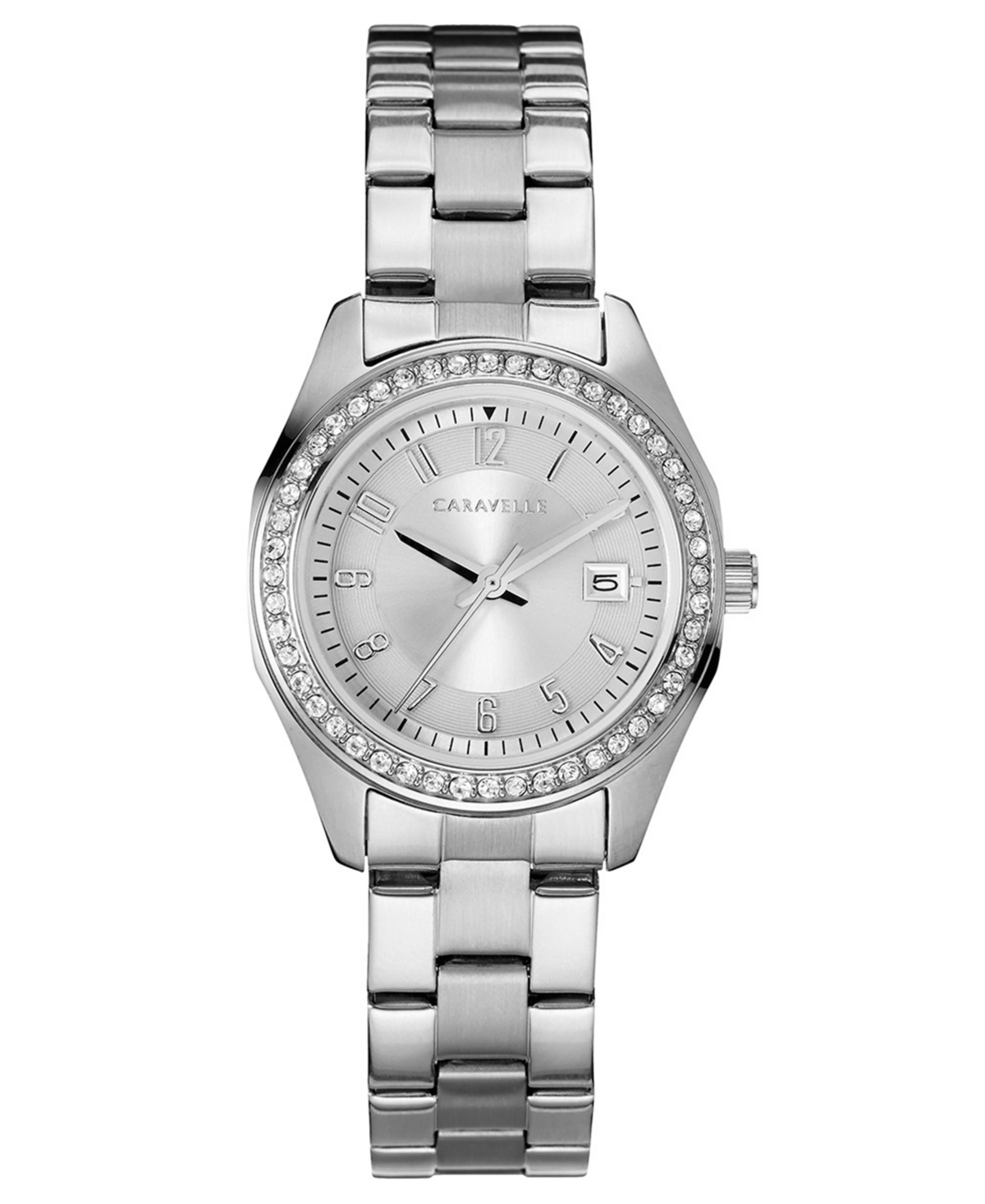 Designed by Bulova Women's Stainless Steel Bracelet Watch 28mm