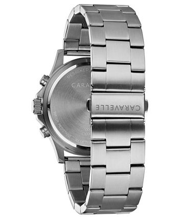 Caravelle - Men's Chronograph Stainless Steel Bracelet Watch 44mm