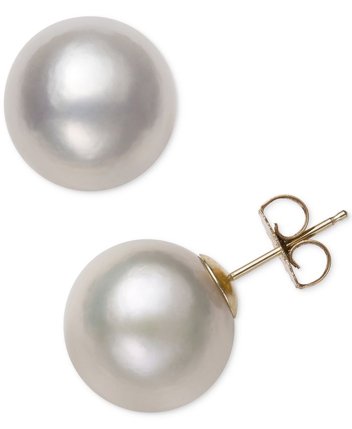 Belle de Mer - Cultured Freshwater Pearl (12mm) Stud Earrings