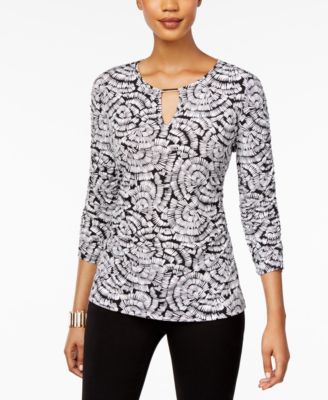 Thalia Sodi - Ruched Hardware Top
