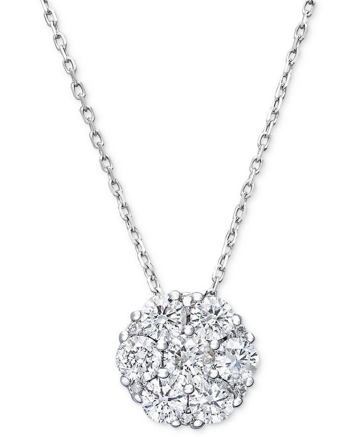 Macy's gold diamond best sale necklace