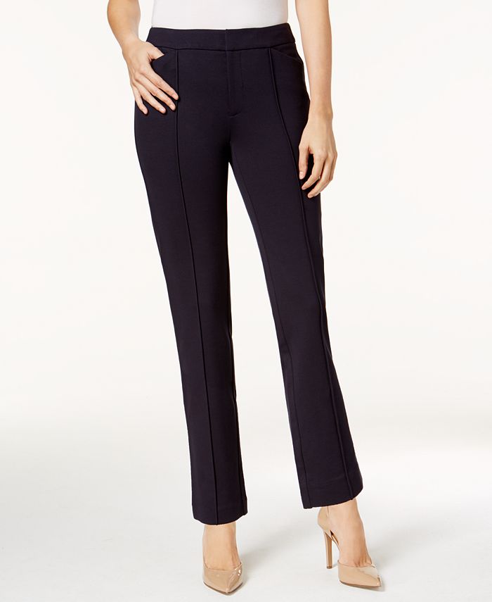 Charter Club Petite Ponté-Knit Seamed Crop Pants, Created for Macy's ...