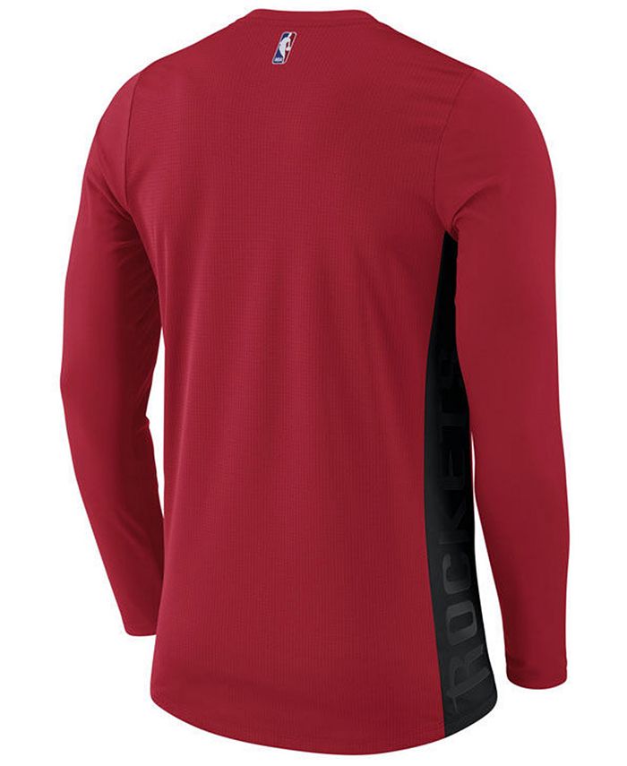 Nike Men's Houston Rockets Hyperlite Shooter Long Sleeve T-Shirt - Macy's