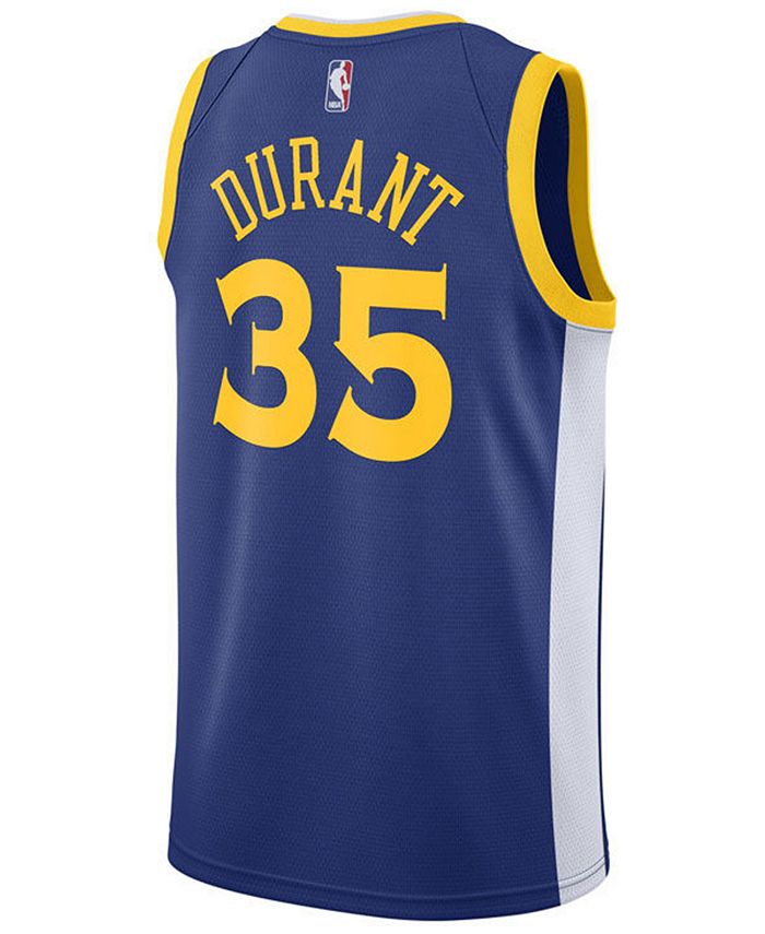Nike Men's Kevin Durant Golden State Warriors Icon Swingman Jersey - Macy's