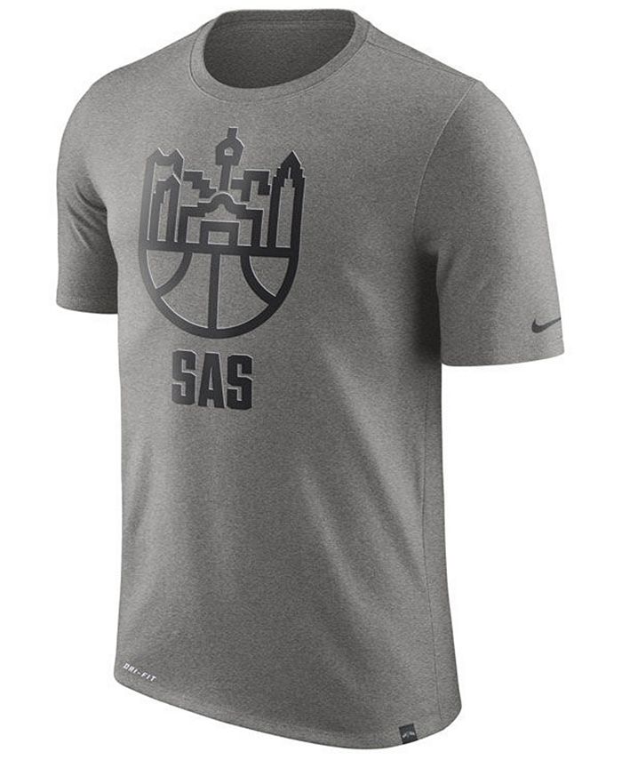 Nike Men's San Antonio Spurs Dri-FIT Driblend Cityscape T-Shirt ...