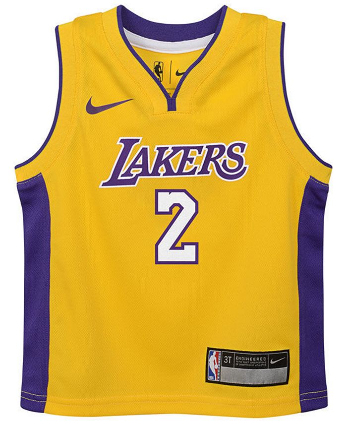 Nike Lonzo Ball Los Angeles Lakers Icon Replica Jersey, Little Boys (4 ...