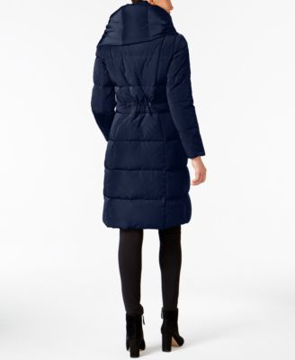 Women's Signature Asymmetrical Pillow-Collar Down Puffer Coat