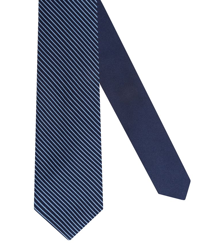 Tommy Hilfiger Men's Mini Stripe Silk Slim Tie - Macy's
