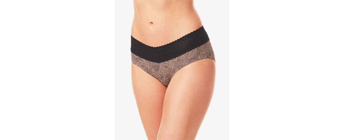 WARNER'S WARNERS NO PINCHING, NO PROBLEMS DIG-FREE COMFORT WAIST WITH LACE MICROFIBER HIPSTER 5609J 