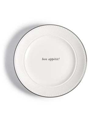kate spade new york York Avenue Bon Appetit Accent Plate