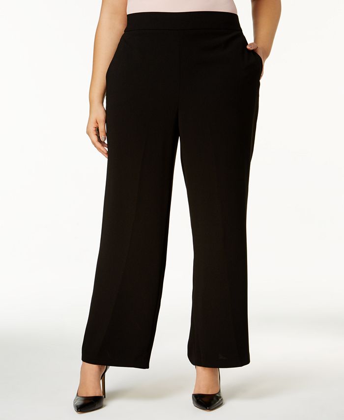 Nine West Plus Size Pull-On Trousers - Macy's