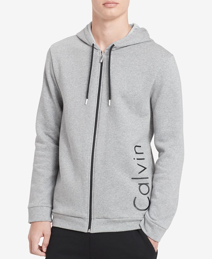 Calvin Klein Men's Logo Full-Zip Hoodie, Created for Macy's & Reviews -  Hoodies & Sweatshirts - Men - Macy's