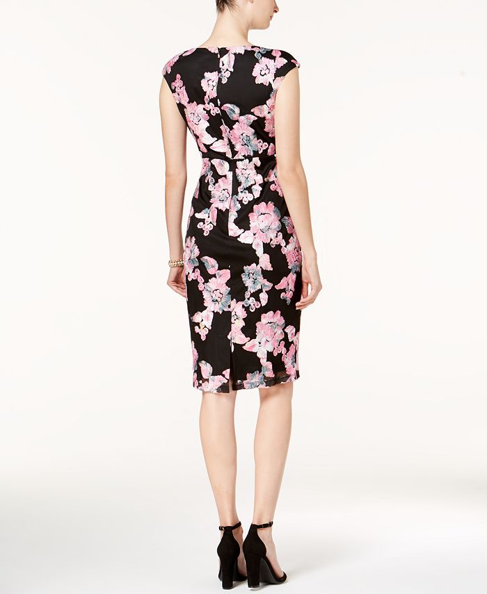 JAX Floral-Embroidered Dress - Macy's