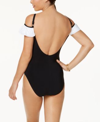 Profile by Gottex Gala Tummy-Control Off-The-Shoulder One-Piece Swimsuit