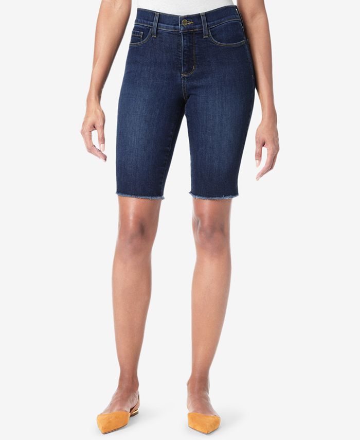 NYDJ Briella Raw Edged Denim Bermuda Shorts Macy s