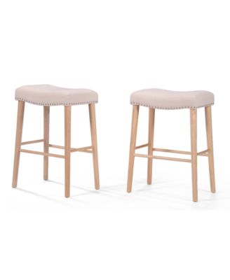 Noble House - Ceelen Backless Bar Stool (Set Of 2), Quick Ship