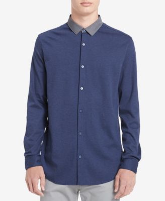 Calvin Klein - Men's Contrast Collar Shirt