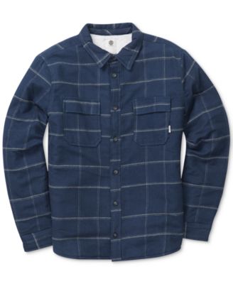 Element - Men's Grid-Pattern Flannel Shirt