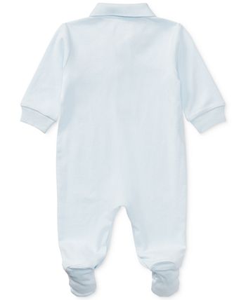 Polo Ralph Lauren - Embroidered Polo Bear Cotton Coverall, Baby Boys (0-24 months)