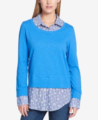 tommy hilfiger collared sweater