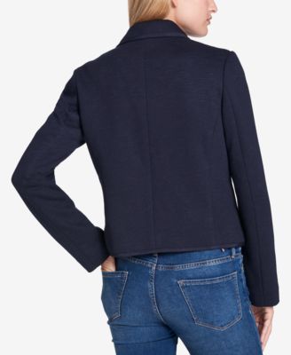 Tommy Hilfiger Two-Button Blazer with Ribbed Trim, Created for Macy's