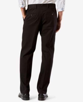 Men's Easy Classic Pleated Fit Khaki Stretch Pants