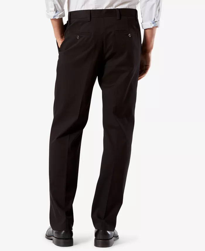 Men's Easy Classic Pleated Fit Khaki Stretch Pants - thumbnail 2