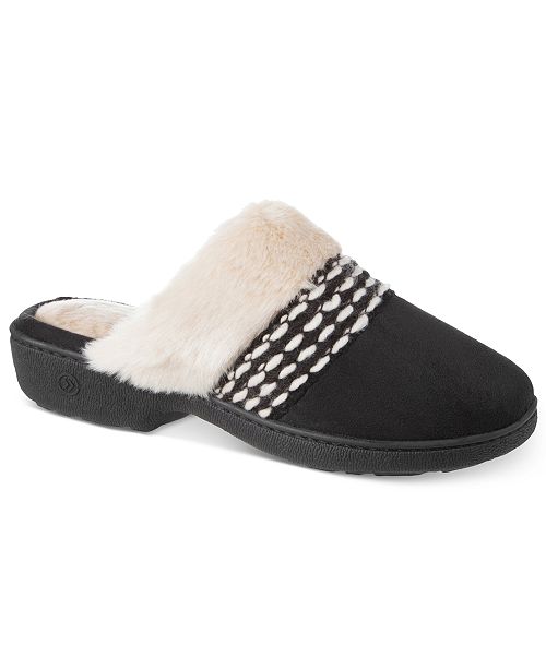 Isotoner Signature Women’s Erica Microsuede Clog Slippers & Reviews