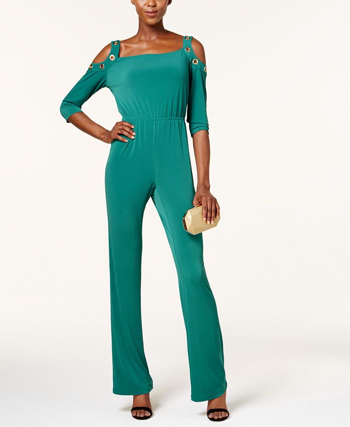 NY Collection Petite ColdShoulder Jumpsuit Macy's